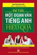 để viết một đoạn văn tiếng anh hiệu quả