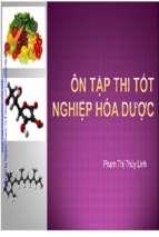 Tài liệu ôn tập THI tốt NGHIỆP hóa dược PHẠM THỊ THÙY LINH 