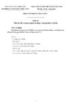 đề thi đáp án thi tuyển công chức chuyên ngành lao động thương binh và xã hội