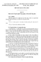 đề thi đáp án thi tuyển công chức chuyên ngành nông nghiệp và phát triển nông thôn