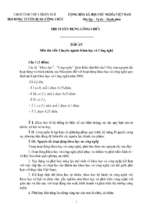 đề thi đáp án thi tuyển công chức chuyên ngành khoa học và công nghệ