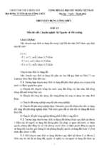 đề thi đáp án thi tuyển công chức chuyên ngành tài nguyên môi trường