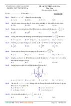 đề thi thử thpt quốc gia 2017 môn toán trường thpt phú xuyên a   hà nội