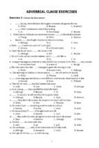 Adverbial clause exercises