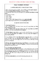 Tài liệu ôn thi công chức phần tin học đầy đủ