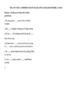 Test 2 on tenses