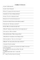 Reported speech - bài tập tiếng anh câu trực tiếp - gián tiếp