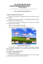 Tài liệu ôn thi công chức môn tin học hay và đầy đủ