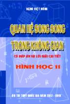  Trắc nghiệm toán 11 chuyên đề Quan hệ song song trong không gian có đáp án và giải chi tiết