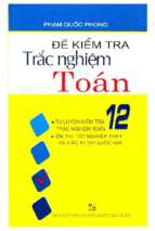 Ebook Kiểm tra trắc nghiệm Toán 12: Phần 1