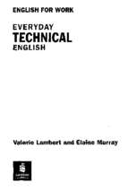 English for work: Everyday Technical English