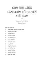 Đề tài: Gốm phù lãng làng gốm cổ truyền Việt Nam