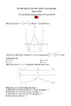 ĐỀ THI THỬ KÌ THI THPT QUỐC GIA NĂM 2017 Môn TOÁN