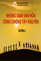 Bài thuyết trình: Không gian văn hóa cồng chiêng Tây Nguyên