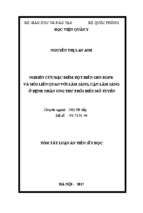 Nghiên cứu đặc điểm đột biến gen egfr và mối liên quan với lâm sàng, cận lâm sàng ở bệnh nhân ung thư phổi biểu mô tuyến tt