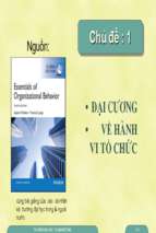 Bài giảng Đại cương hành vi tổ chức