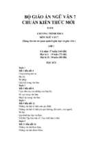 giáo án ngữ văn 7 mới nhất.