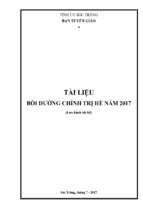 Tài liệu bồi dưỡng chính trị hè năm 2017