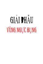 Bài giảng Giải phẫu vùng ngực bụng