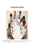 Từ vựng ielts chủ đề job