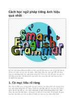 Cách học ngữ pháp tiếng anh hiệu quả nhất