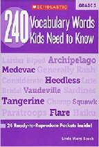 240 word vocabulary for grade 5