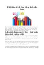 5 bộ giáo trình học tiếng anh căn bản