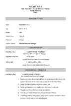 Sampleresume hr(english)
