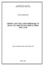 Chống tấn công tiêm nhiễm sql sử dụng các khuôn mẫu hợp lệ theo bối cảnh