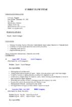 Sampleresume exportimportmanager
