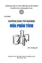 Giáo trình thí nghiệm hoá phân tích 
