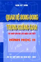 Phân dạng và hướng dẫn giải bài toán quan hệ song song trong không gian   đặng việt đông