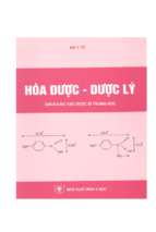 Giáo trình hoá dược   dược lý byt 