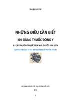 Những điều cần biết khi dùng thuốc đông y