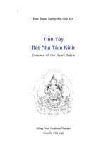 Tinh tuý bát nhã tâm kinh