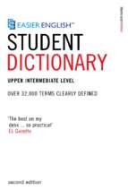 Easier english student dictionary