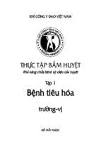 Thực tập bấm huyệt chữa bệnh tiêu hoá trường vị