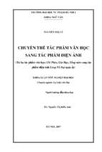 Chuyển thể tác phẩm văn học sang tác phẩm điện ảnh (2017)