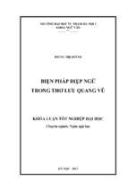 Biện pháp điệp ngữ trong thơ lưu quang vũ (2017)