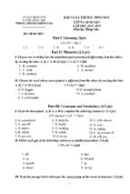 Key of test for advanced students 2014 2015 ( official test)