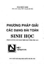 Phương phải giải các dạng bài toán sinh học bằng máy tính cầm tay