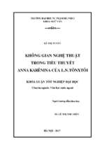 Không gian nghệ thuật trong tiểu thuyết anna karênina của l.n.tônxtôi (2017)