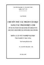 Chuyển thể sáng tác văn học sang tác phẩm điện ảnh (2017)