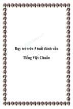 Dạy trẻ trên 5 tuổi đánh vần tiếng việt chuẩn