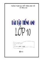 Tài liệu về Bài tập tiếng anh lớp 10