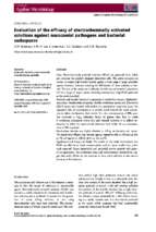 Evaluation of the efficacy of electrochemically activated solutions against nosocomial pathogens and bacterial endospores