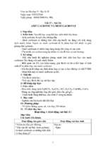 Giáo án hóa học 9 – học kì ii