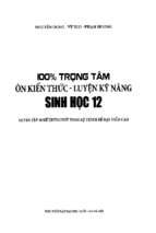 100% trọng tâm ôn kiến thức luyện kỹ năng sinh học 12 megabook (hay)