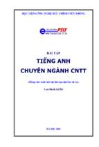 Bài tập Tiếng Anh chuyên ngành công nghệ thông tin
