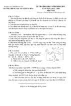 Bộ đề đáp án thi học sinh giỏi môn vật lý lớp 9 năm 2015
